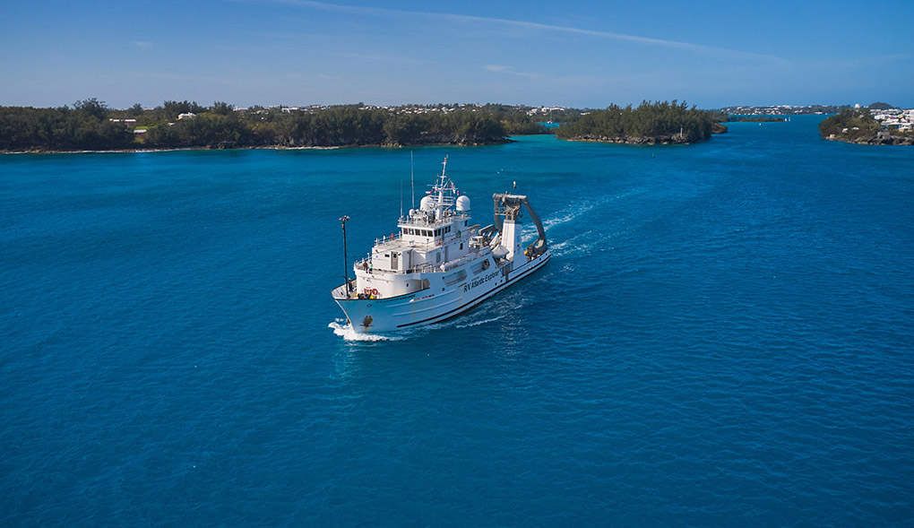 R/V Atlantic Explorer departs