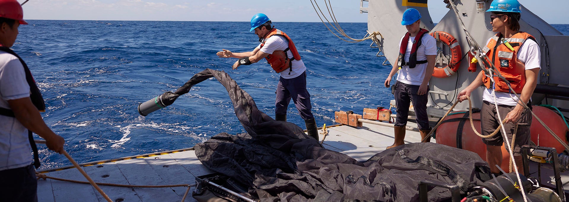 MOCNESS on the aft deck