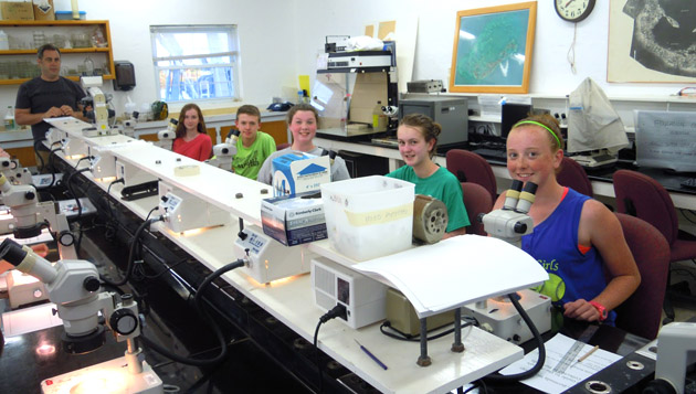 Students in lab